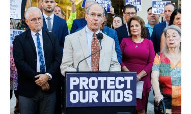 Lawmakers, Victims’ Advocates Rally Against Early Release of Convicted Child Predator