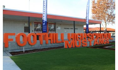 Foothill High School Beautification Project Ribbon Cutting