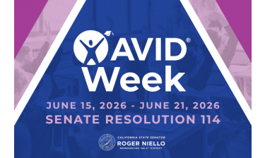 From Classrooms to the Capitol: California State Senate Recognizes AVID’s Statewide Impact