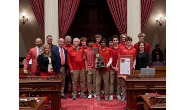 Jesuit High School Cross Country Team and Coach Walt Lange