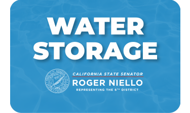 Senator Niello Responds to the Announcement to Accelerate the Sites Reservoir Project