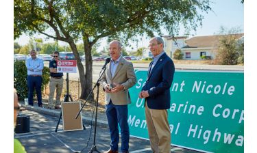 Sgt. Nicole Gee Memorial Highway Sign Installation