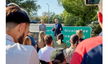 Sgt. Nicole Gee Memorial Highway Sign Installation