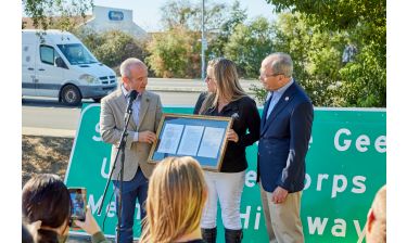 Sgt. Nicole Gee Memorial Highway Sign Installation