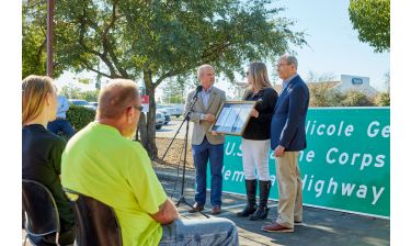 Sgt. Nicole Gee Memorial Highway Sign Installation