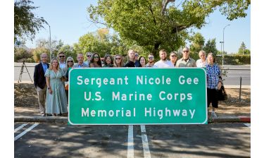 Sgt. Nicole Gee Memorial Highway Sign Installation